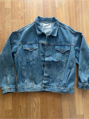 Vintage Camel Blue Denim Jacket